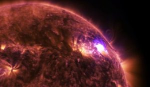 Les explosions à la surface du soleil filmées en 4K par la NASA