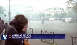 Loi Travail: violents affrontements place de la Nation à Paris