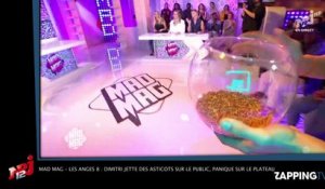 Mad Mag – Les Anges 8 : Dimitri jette des asticots sur le public, panique sur le plateau ! (Vidéo)