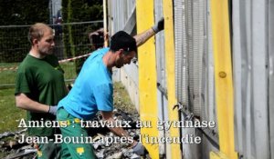 Amiens : Gymnase Jean-Bouin en travaux après l'incendie