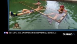 Koh-Lanta 2016 : Nicolas est resté 3 minutes 10 en apnée, Denis Brogniart impressionné (Vidéo)