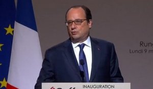 L'inauguration de la «Halle Bio» de Rungis par François Hollande, en 42 secondes
