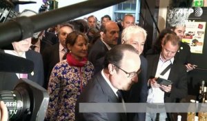 François Hollande inaugure la halle bio de Rungis