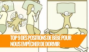 9 positions favorites de bébé dans le lit