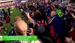 Zap Foot du 16 mai: le Barca fête son titre, la superbe madjer d'un joueur de Malmö, quand Franck Ribery chante Champs Elysées