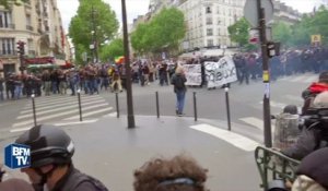 Manifestation contre la loi Travail: premiers heurts dans le cortège parisien