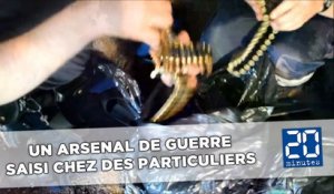 Un véritable arsenal de guerre découvert chez des particuliers