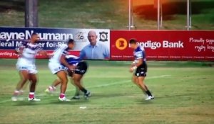 La passe irréelle d'Haydan Lipp en rugby à XIII