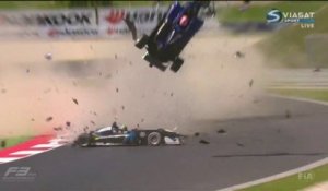 Crash F3 entre Li Zhi Cong, Piquet et Tveter