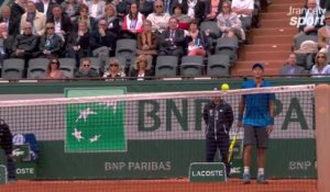 Coup de billard de Lu contre Djokovic