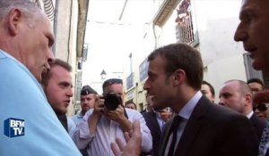 Macron interpellé par des militants CGT : "Je n'ai pas de leçons à recevoir"