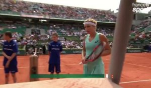 Bacsinszky fait craquer Parmentier pour le break