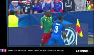 France - Cameroun : Patrice Evra évite l'expulsion malgré un mauvais geste (Vidéo)