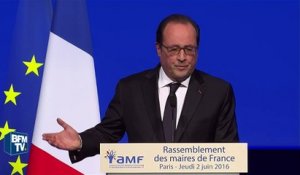 Hollande tacle le cumul des mandats devant le Congrès des maires