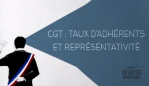 CGT: taux d’adhérents et représentativité - DESINTOX - 06/06/2016