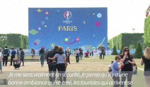 Fan zone du Champ-de-Mars: Les touristes se sentent en sécurité