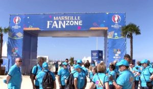 Inauguration de la "Fan Zone" sur les plages du Prado à Marseille