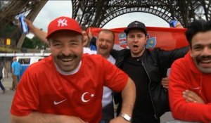 Euro 2016: Supporters turcs et croates se rassemblent avant le match - Le 12/06/2016 à 15h52