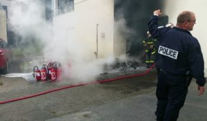 Incendie au CFA FIM d'Agneaux, près de Saint-Lô (Manche)