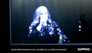 Attentat d’Orlando : Adele fond en larmes sur scène en rendant hommage aux victimes (Vidéo)