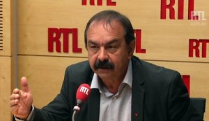 Militants CGT avec des pavés : "Chacun essaie de se défendre", estime Philippe Martinez