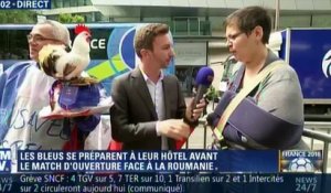 Une supportrice bugge au micro de BFMTV