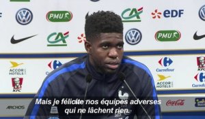 Euro-2016 - France/Umtiti: "On peut faire beaucoup mieux"