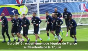 Euro-2016: entraînement des Bleus avant le décisif Suisse-France