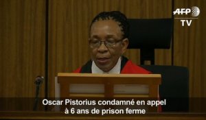 Oscar Pistorius condamné à 6 ans de prison