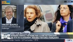 Le regard de Challenges: Liliane Bettencourt détrône Bernard Arnault en tête du classement 2016 des fortunes françaises - 06/07