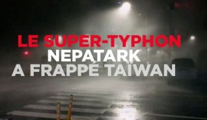 Le super-typhon Nepartak déferle sur Taïwan