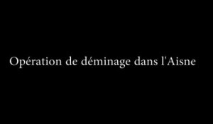 Opération de déminage dans l'Aisne