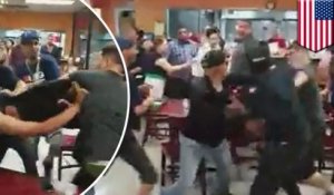 Une immense bataille générale éclate dans un restaurant mexicain