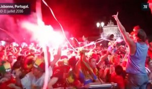 Euro : La foule en liesse à Lisbonne après la victoire du Portugal