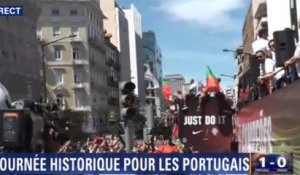 Le retour triomphal de la sélection portugaise au pays, en 42 secondes