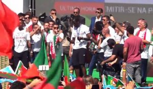 Portugal - Le discours d'Eder aux supporters