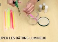 Déco Brico Jardinage : DIY : fabriquer une lampe bocal avec des bâtons lumineux