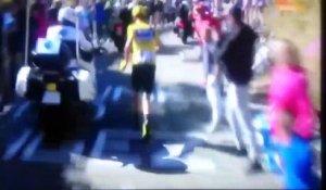 Christopher Froome termine en courant à pieds l'étape du Tour de France 2016