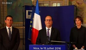 François Hollande à Nice : "Nous sommes devant un combat qui va être long"