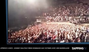 Attentat à Nice : Johnny Hallyday rend hommage aux victimes pendant un concert (Vidéo)