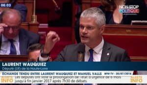 Échange très tendu entre Laurent Wauquiez et Manuel Valls lors du débat sur l'état d'urgence