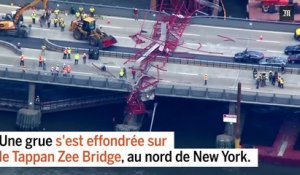 Une grue s'effondre sur un pont en plein New York