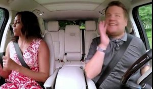 Michelle Obama chante Beyoncé dans le "Carpool Karaoké" de James Corden - Regardez