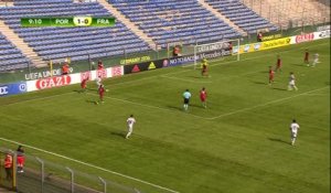 Foot - Euro - U19 - Bleus : Le but de Blas contre le Portugal