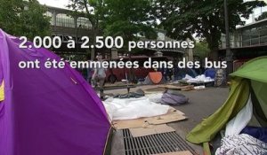 Le plus important camp de migrants de Paris évacué