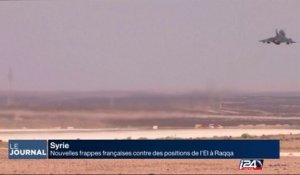 Syrie : nouvelles frappes françaises contre des positions de l'EI à Raqqa