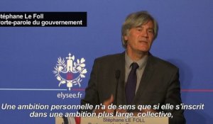 Le porte-parole du gouvernement réplique à Montebourg