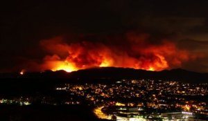 Incendie géant à Los Angeles filmé en timelapse