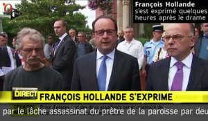 Attaque de Saint-Etienne-du Rouvray : les premiers mots de François Hollande