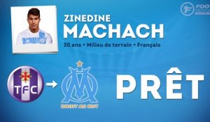 Officiel : Zinedine Machach prêté à l'OM !